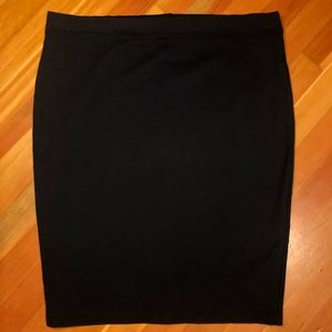 Forever 21 plus size black pencil skirt 0X